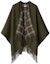 Order (Women) Burberry Double-Sided Wool Shawl in Lake Blue. 8095256C1173