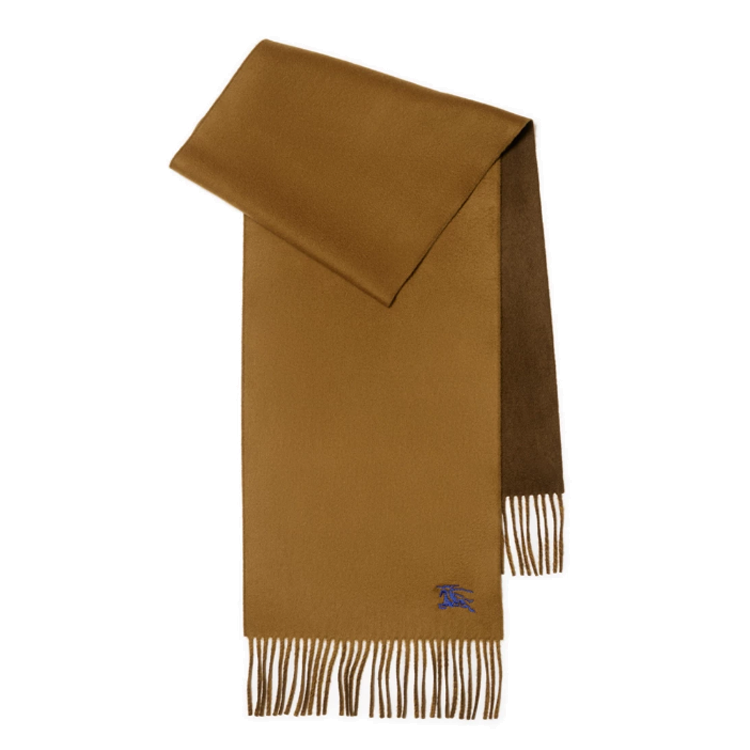 (Women) Burberry  Embroidered Cashmere Scarf Brown 80996911
