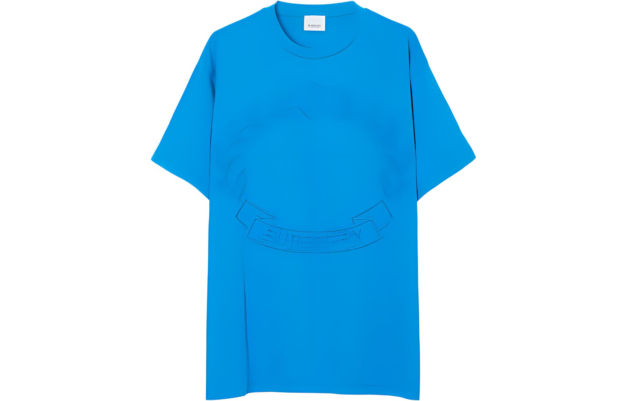 (Women) Burberry  Embroidered Logo Oversized Crewneck Short Sleeve T-Shirt. 80657691