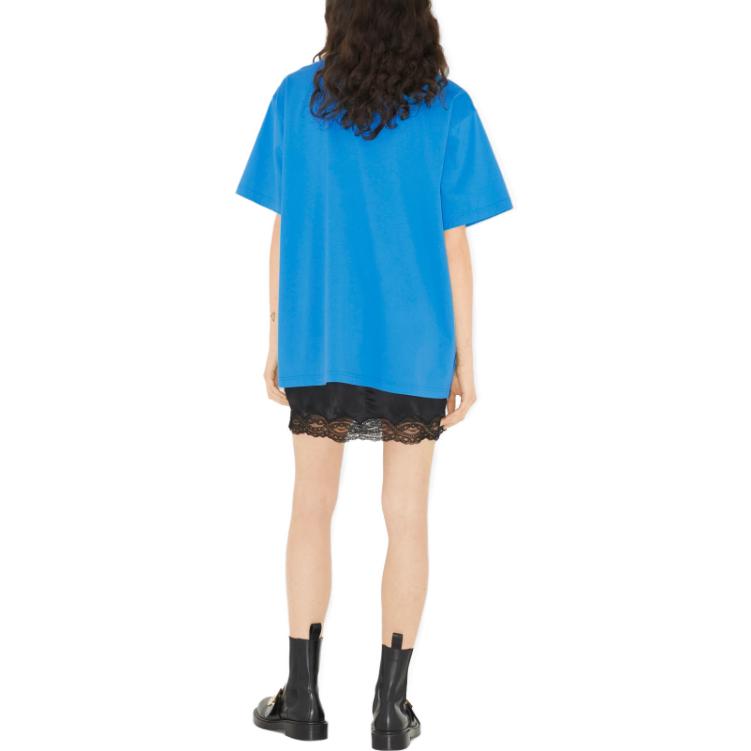 (Women) Burberry  Embroidered Logo Oversized Crewneck Short Sleeve T-Shirt. 80657691 圖 4