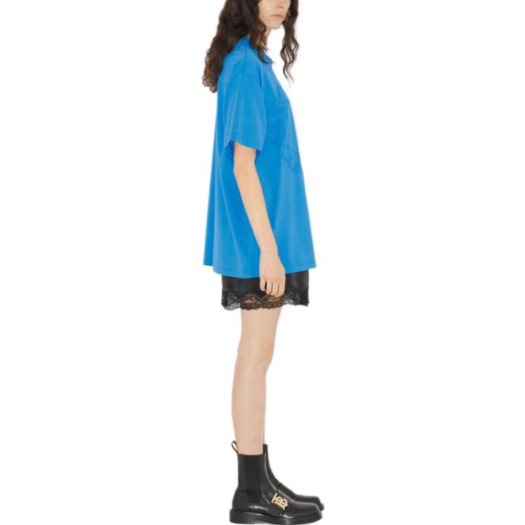 (Women) Burberry  Embroidered Logo Oversized Crewneck Short Sleeve T-Shirt. 80657691 圖 5