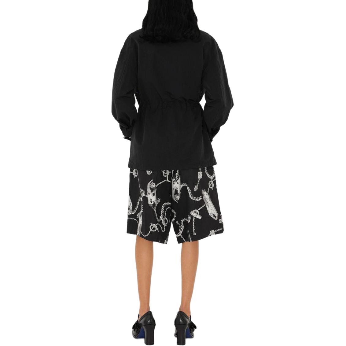 Details for (W) 博柏利马术骑士连帽抽绳夹克 - 黑色 80872341