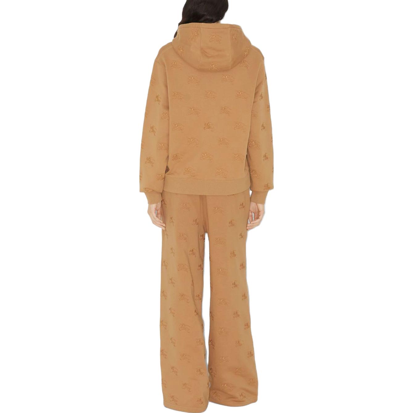 (Women) Burberry  Equestrian Knight Embroidered Hoodie Beige Long Sleeve Pullover 80720911 圖 4