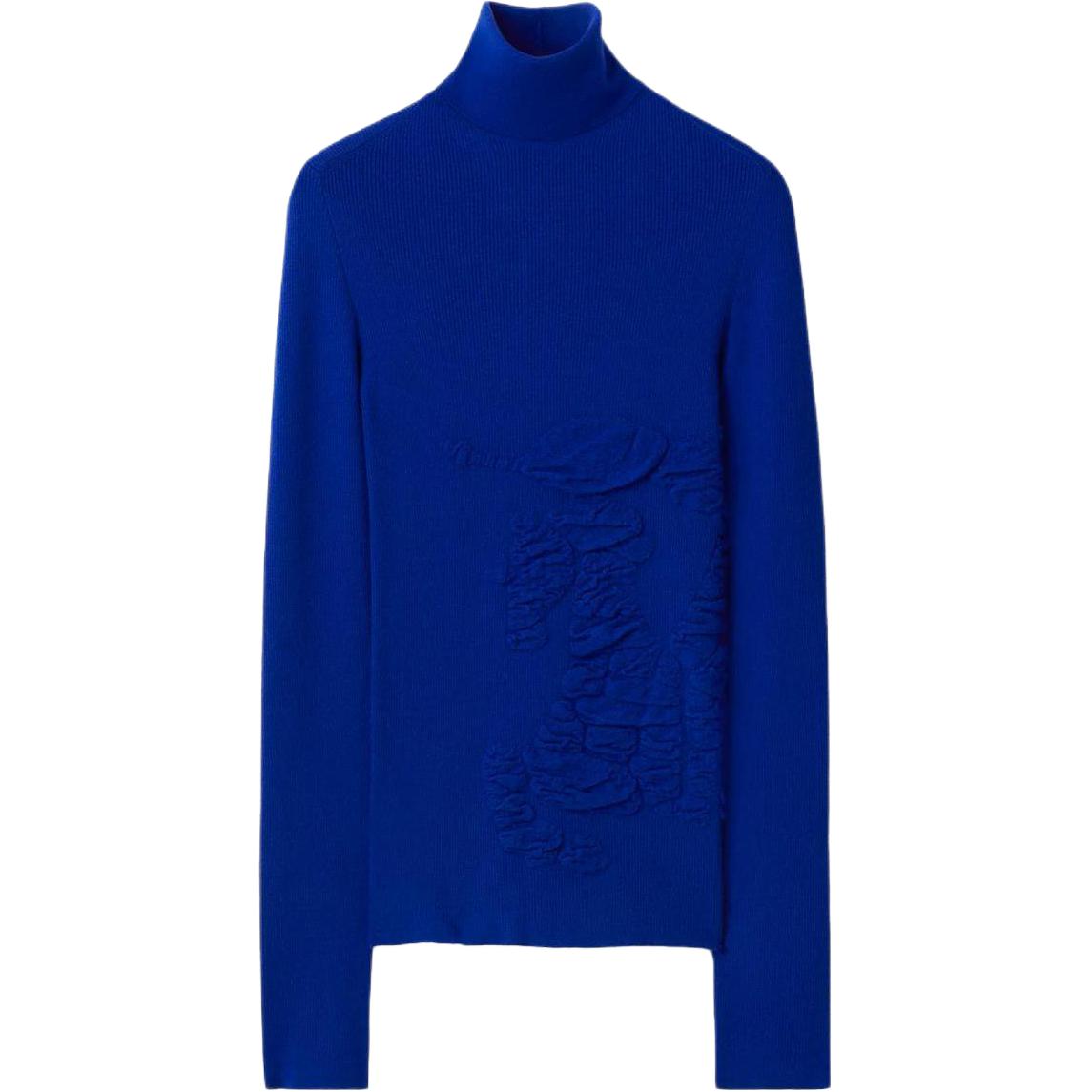 (Women) Burberry  Equestrian Knight Knitted High-Neck Sweater. 80759111