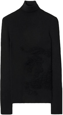 (W) 博柏利骑士徽标高领针织毛衣 80759111 Purchase (W) 博柏利骑士徽标高领针织毛衣 80759111