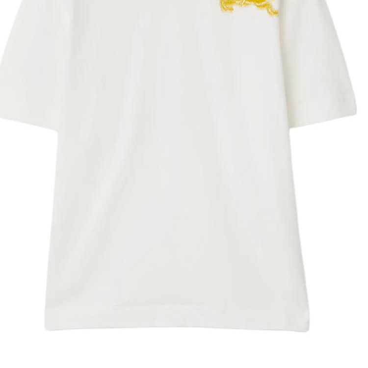 (Women) Burberry  Equestrian Knight Logo T-Shirt Salt Crystal Color. 80906431 圖 10