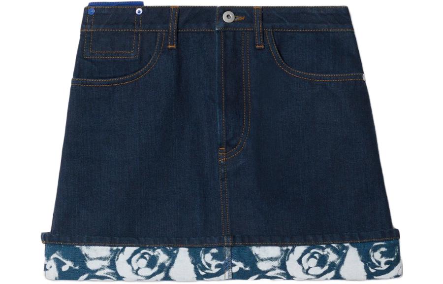 Order (W) Burberry 馬術騎士中腰丹寧裙 - 靛藍色 80809211
