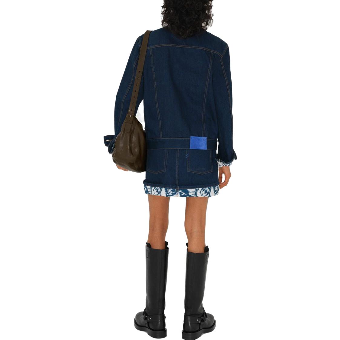 Purchase (W) Burberry 馬術騎士中腰丹寧裙 - 靛藍色 80809211