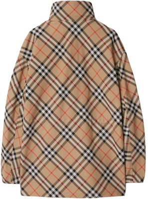 (W) バーバリー エクエストリアンロゴ チェック ハイネック ジップジャケット ベージュ 80872311 Lookbook (W) バーバリー エクエストリアンロゴ チェック ハイネック ジップジャケット ベージュ 80872311