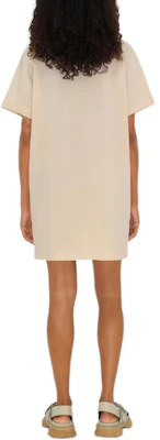 (W) 버버리 승마 로고 프린트 크루넥 반팔 원피스 화이트. 80906451 Details for (W) 버버리 승마 로고 프린트 크루넥 반팔 원피스 화이트. 80906451