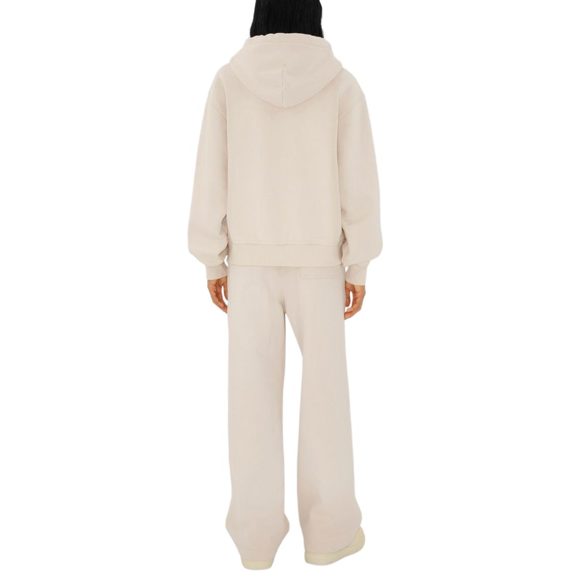 (Women) Burberry  Equestrian Logo Zip-Up Hoodie in Soap White. 80849611 圖 5