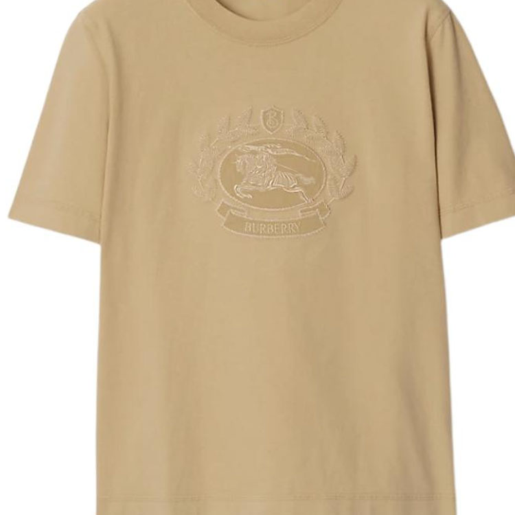 (Women) Burberry  Equestrian Print Crew Neck Short Sleeve T-Shirt Light Brown. 80936541 圖 6