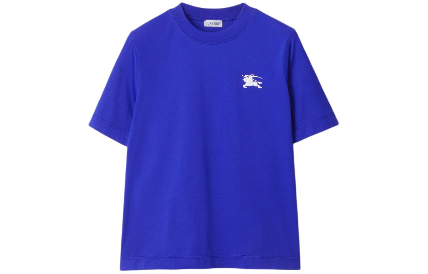 (Women) Burberry  Equestrian Print Crew Neck T-Shirt in Knight Blue. 80849721 圖 2