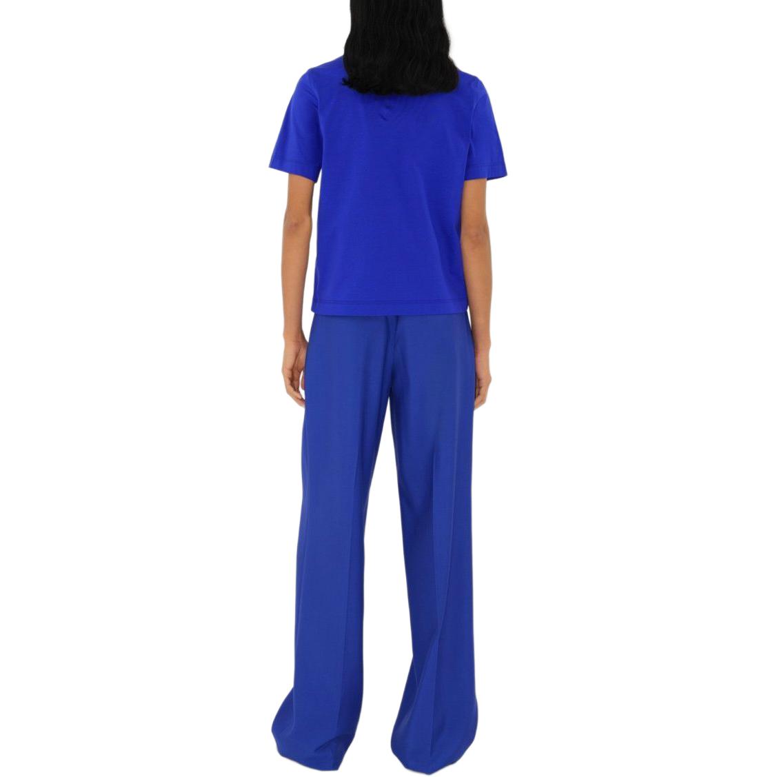 (Women) Burberry  Equestrian Print Crew Neck T-Shirt in Knight Blue. 80849721 圖 5