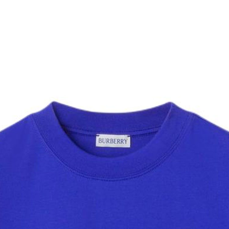 (Women) Burberry  Equestrian Print Crew Neck T-Shirt in Knight Blue. 80849721 圖 7