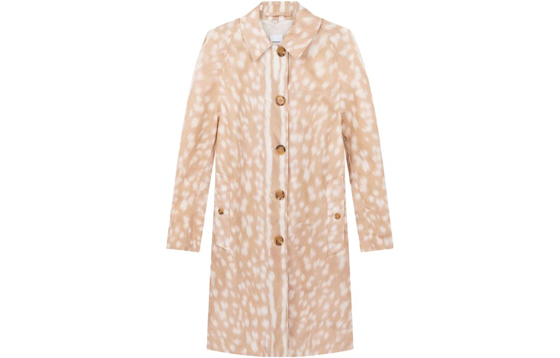 Order (W) Gabardina Burberry Floral Deer Print de Manga Larga y Corte Clásico. 80237281