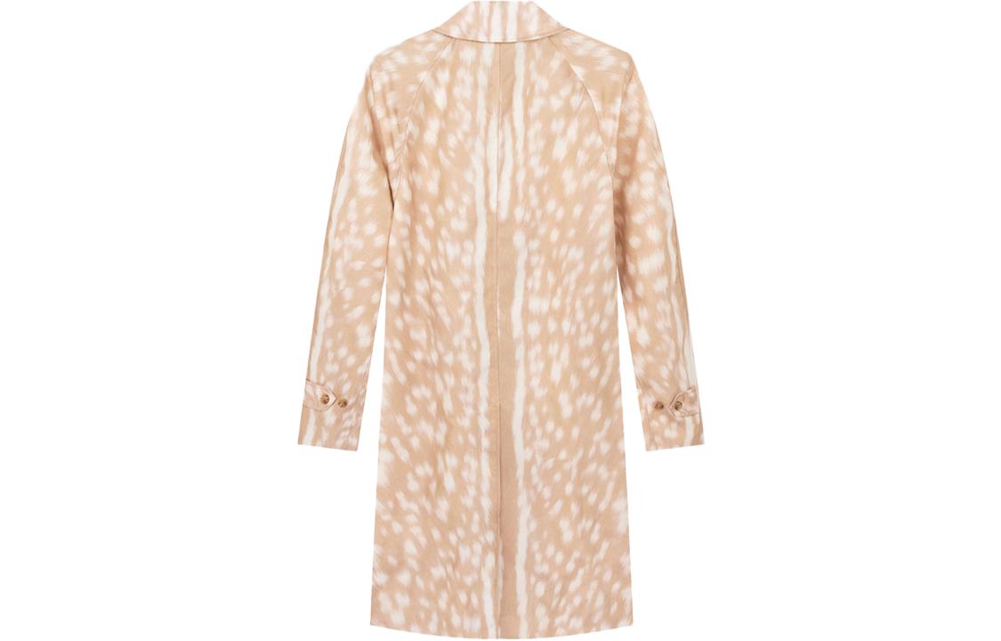 Lookbook (W) Gabardina Burberry Floral Deer Print de Manga Larga y Corte Clásico. 80237281