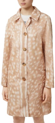 (Women) Burberry Floral Deer Print Single-Breasted Long Sleeve Trench Coat. 80237281 Purchase (Women) Burberry Floral Deer Print Single-Breasted Long Sleeve Trench Coat. 80237281