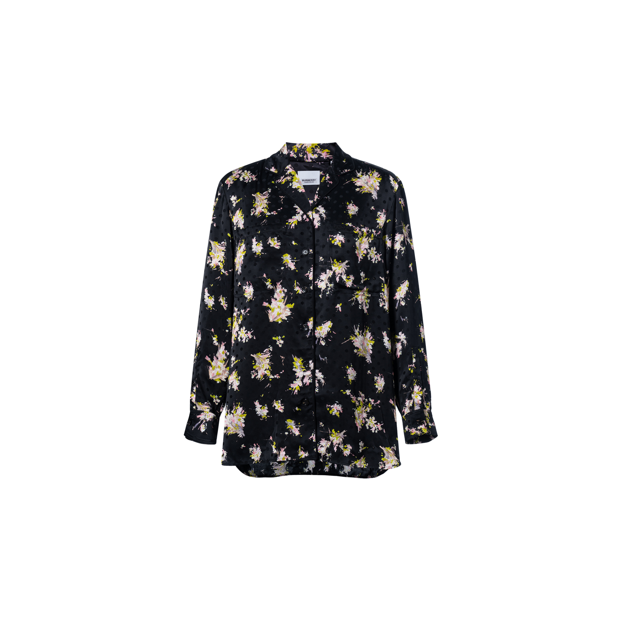 (Women) Burberry  Floral Print Loose-Fit Long Sleeve Shirt. 80709131