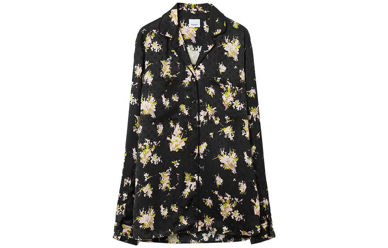 (Women) Burberry  Floral Print Loose-Fit Long Sleeve Shirt. 80709131 圖 2