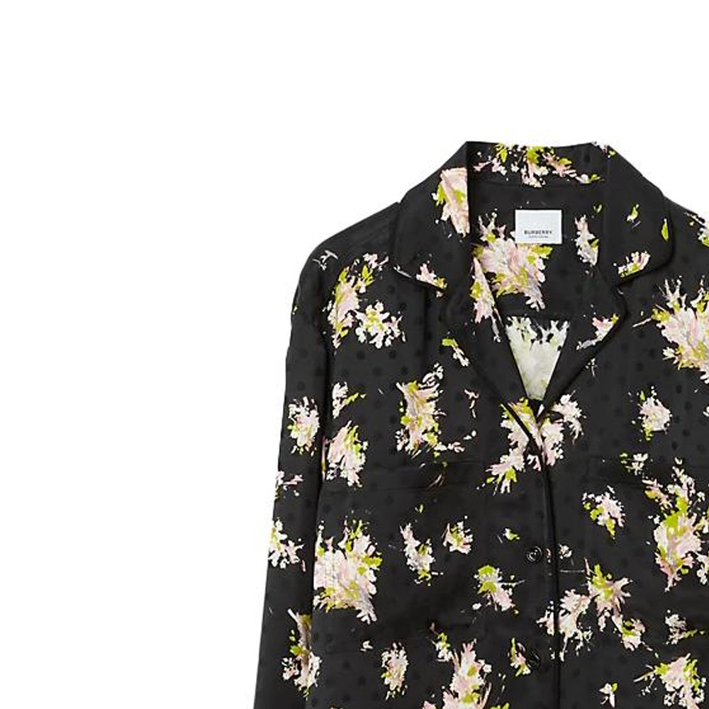 (Women) Burberry  Floral Print Loose-Fit Long Sleeve Shirt. 80709131 圖 6