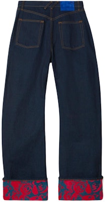 (W) 博柏利花卉印花宽松版中腰蓝色牛仔裤. 80807801 Lookbook (W) 博柏利花卉印花宽松版中腰蓝色牛仔裤. 80807801