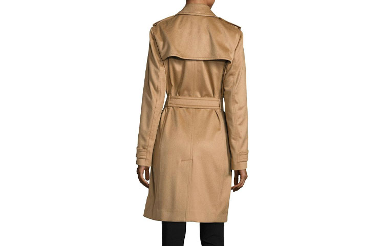 (Women) Burberry  FW22 Beige Mid-length Belted Wool Coat. 80220511 圖 3