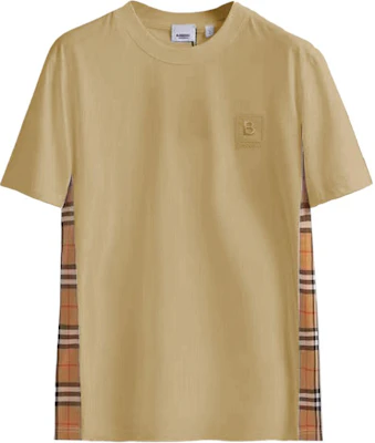 (W) 博柏利 FW23 刺绣字母短袖T恤 米色格纹款式. 80808551 Buy (W) 博柏利 FW23 刺绣字母短袖T恤 米色格纹款式. 80808551