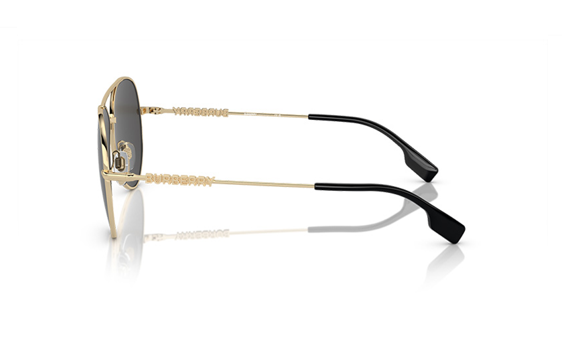 (Women) Burberry  Gold Aviator Sunglasses with Letter Logo Temple Design. 0BE3147-110987 圖 3