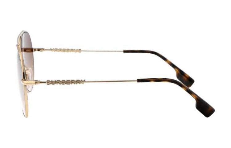 (Women) Burberry  Gold Aviator Sunglasses with Logo Detail. BE3147110913 圖 5