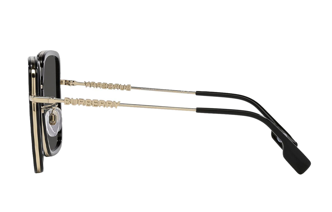 Shop (W) Gafas de Sol Burberry Cuadradas Doradas con Grabado de Letras. BE3145D11098759