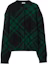 Buy (W) Burberry Sweater Knit Crewneck Hijau Check Intarsia. 80839241
