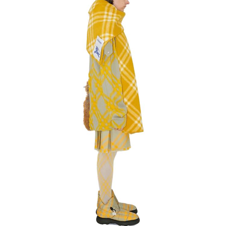 (Women) Burberry  Green Colorblock Single-Breasted Casual Long-Sleeve Shirt. 80772741 圖 5