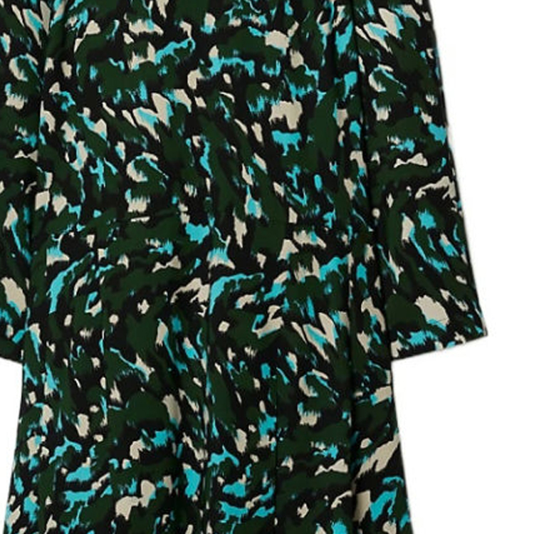 Shop (W) バーバリー グリーン柄 長袖 カジュアルドレス 80774671