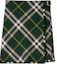 Buy (Women) Burberry Green Plaid High-Waist Skirt with B Buckle Detail. 80830161