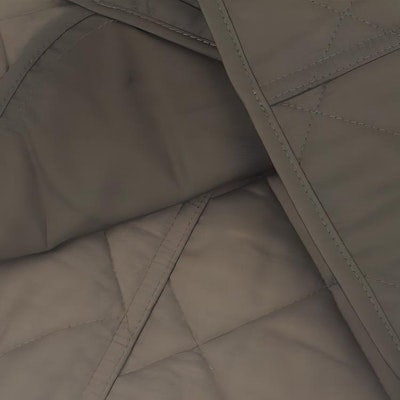 (W) Burberry Jaket Hijau Corak Berlian Berlapis Single-Breasted. 80658731 Sizing (W) Burberry Jaket Hijau Corak Berlian Berlapis Single-Breasted. 80658731