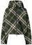 Buy (W) バーバリー グリーンストライプ フード付きジップアップカジュアルジャケット 80818891