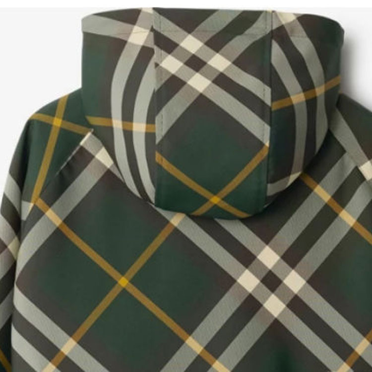 Cheap (W) バーバリー グリーンストライプ フード付きジップアップカジュアルジャケット 80818891