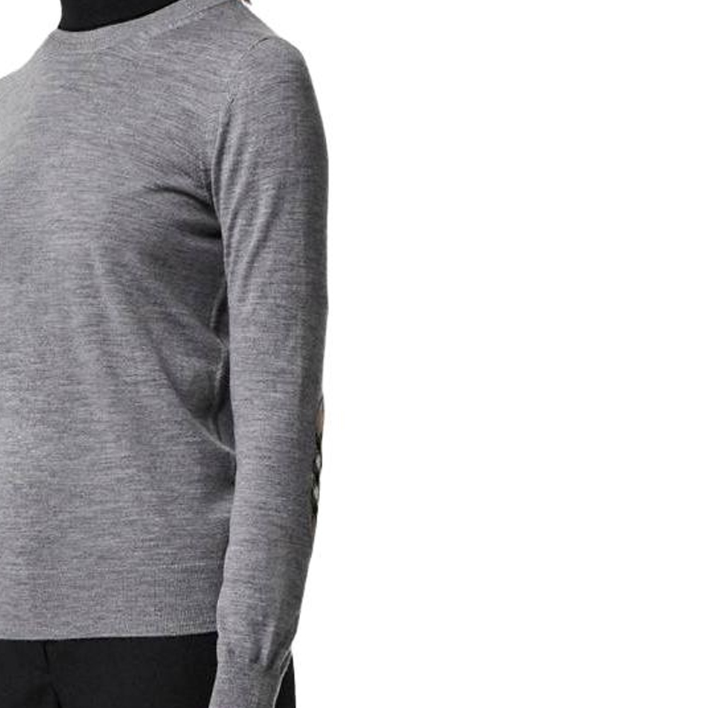 Sizing (W) 博柏利 灰色格纹圆领长袖卫衣 80079741