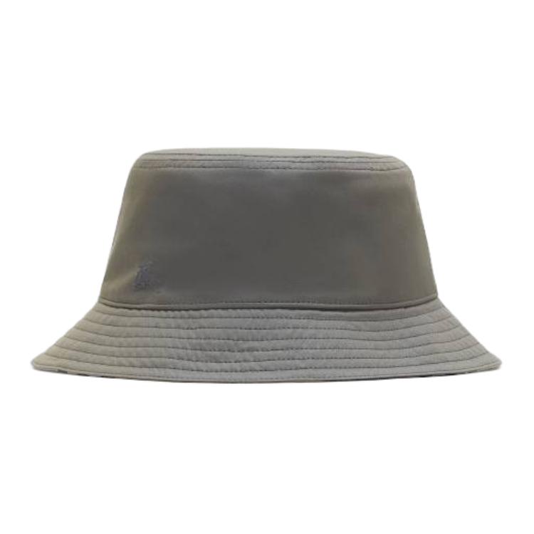 (Women) Burberry  Grey Embroidered Cotton Bucket Hat. 80883621