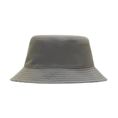 (Women) Burberry Grey Embroidered Cotton Bucket Hat. 80883621
