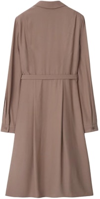 (W) 博柏利 灰色长袖腰带纯色连衣裙带西装领 80843041 Lookbook (W) 博柏利 灰色长袖腰带纯色连衣裙带西装领 80843041