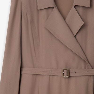 (W) 博柏利 灰色长袖腰带纯色连衣裙带西装领 80843041 Purchase (W) 博柏利 灰色长袖腰带纯色连衣裙带西装领 80843041