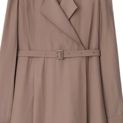 (W) 博柏利 灰色长袖腰带纯色连衣裙带西装领 80843041 Sizing (W) 博柏利 灰色长袖腰带纯色连衣裙带西装领 80843041