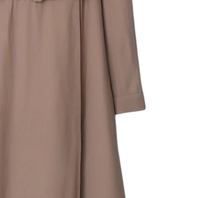 Cheap (W) 博柏利 灰色长袖腰带纯色连衣裙带西装领 80843041