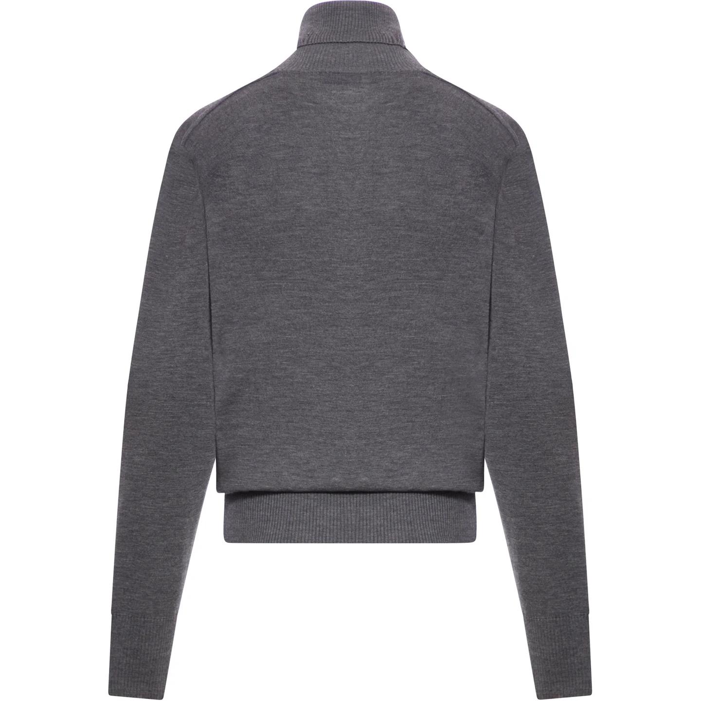 Lookbook (W) Burberry Baju Sejuk Lengan Panjang Turtleneck Kelabu. 80951131