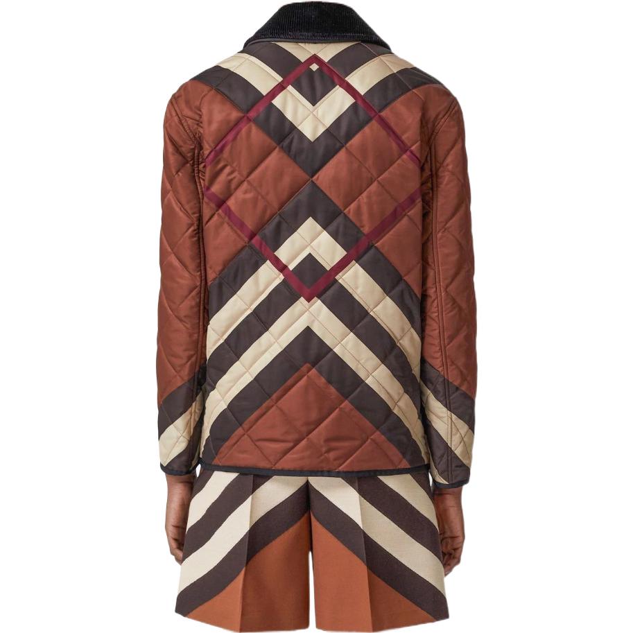Purchase (W) Burberry Jaket Coklat Herringbone Quilted Check Cotton. 80554361