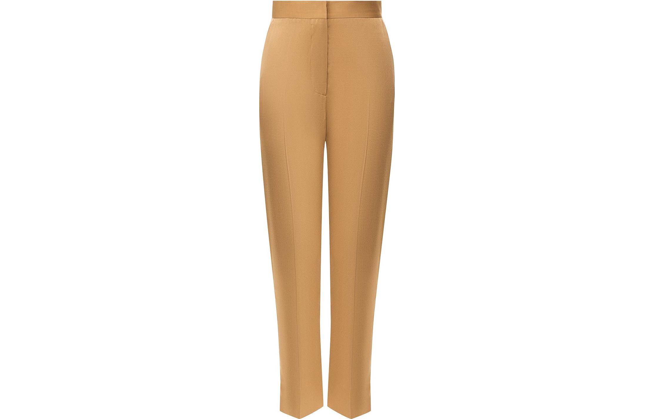 (Women) Burberry  High-Waist Straight-Leg Casual Pants Light Beige 45604841