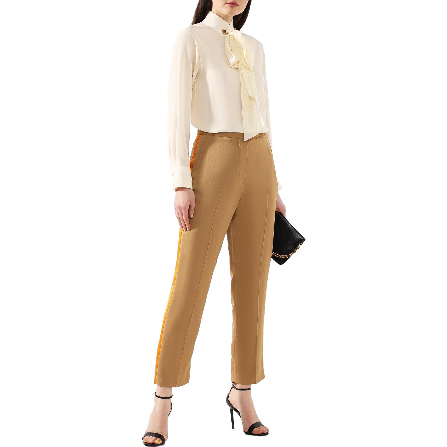 (Women) Burberry  High-Waist Straight-Leg Casual Pants Light Beige 45604841 圖 3