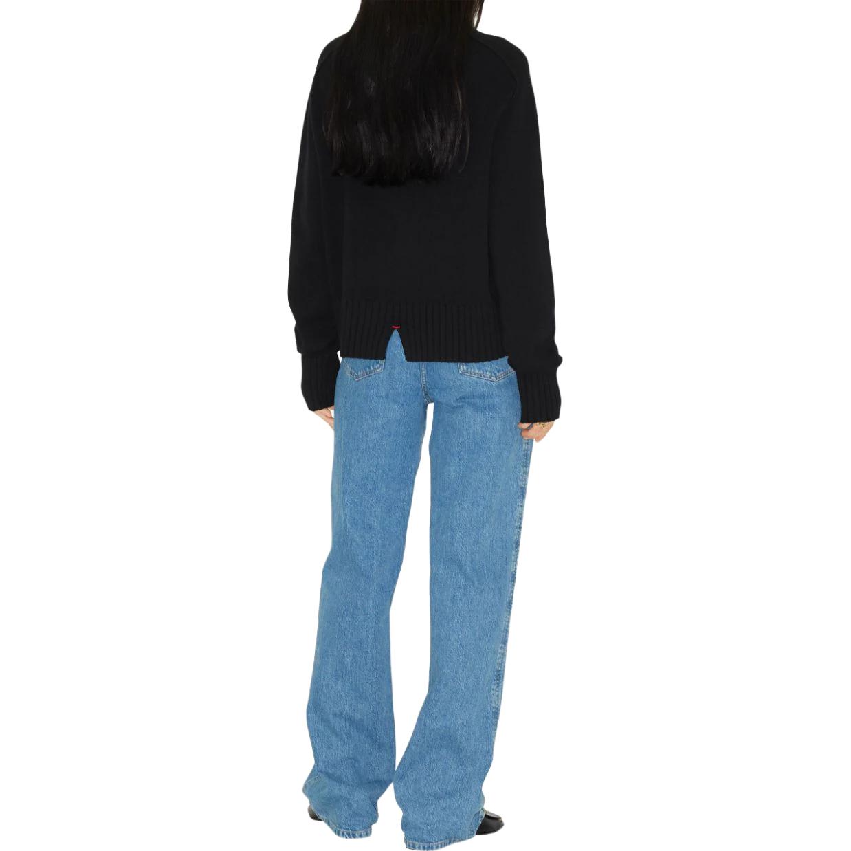 Shop (Women) Burberry  High-Waisted Flared Blue Jeans - Solid Color 80731111